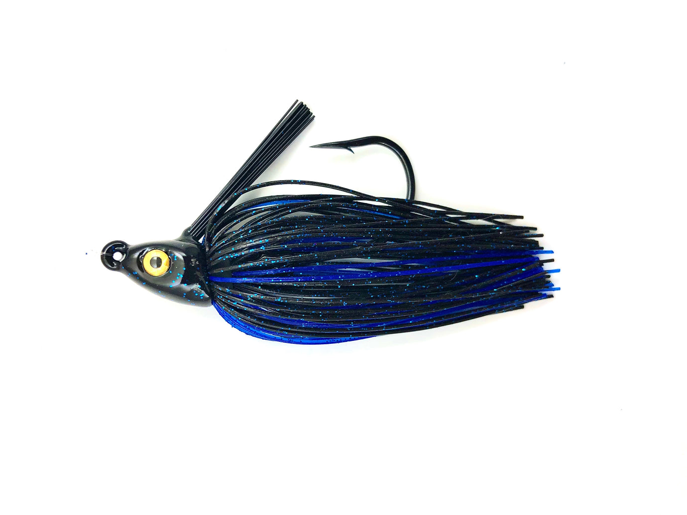 SAKURA Tungsten Swim Jig 1/4 Oz (7,2g) – Black Blue, Pour Pêche Sportive
